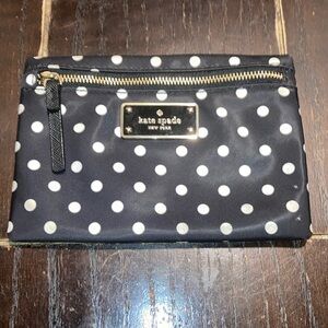Kate Spade small Drewe Blake avenue diamond dot bag zip pouch